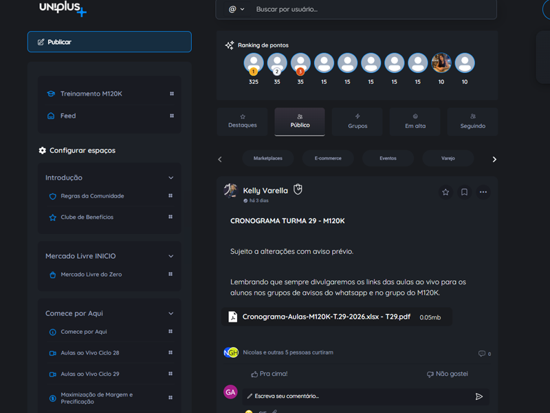 Imagem do App UNIPLUS